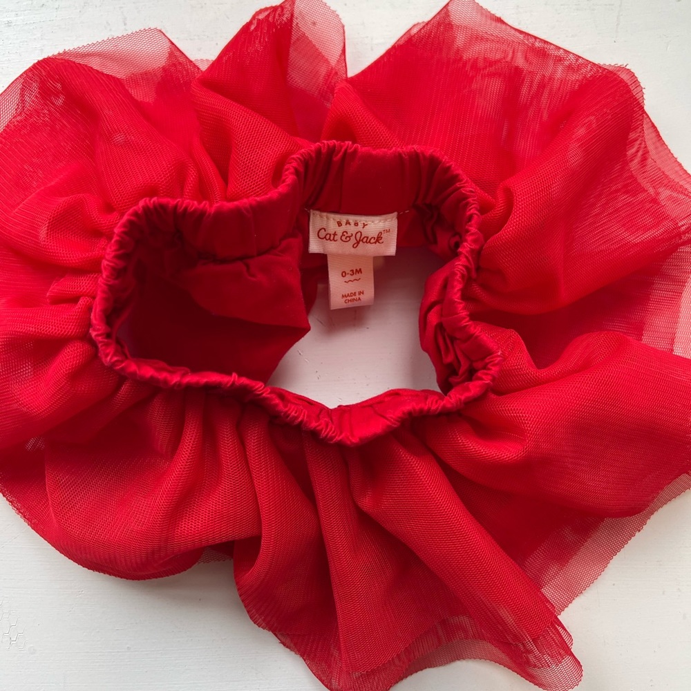 Adorbs dress up skirt for baby | red | 0-3 months
